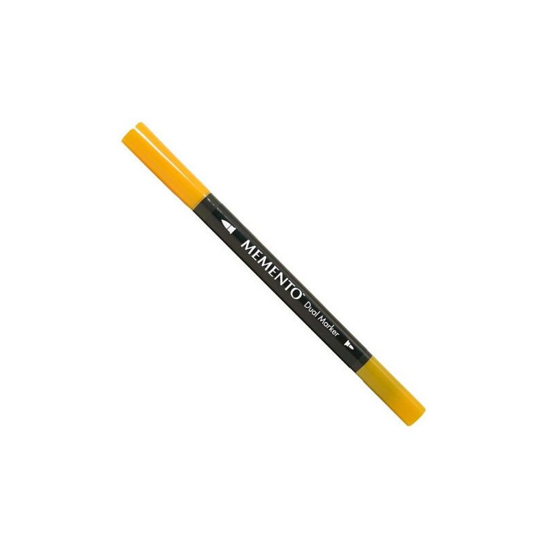 Rotulador doble punta Memento Amarillo Dandelion