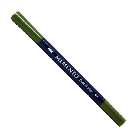 Rotulador doble punta Memento Verde Kaki Bamboo Leaves
