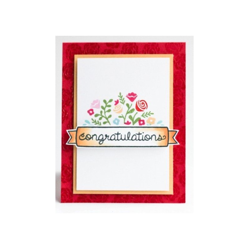 Set sellos transparentes Flores