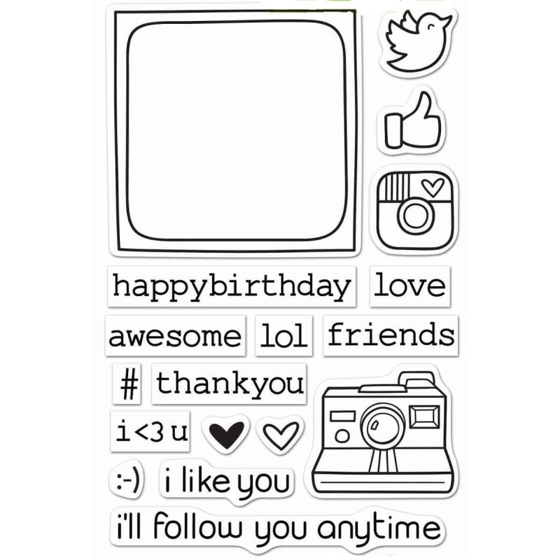 Set sellos transparentes Fotografía