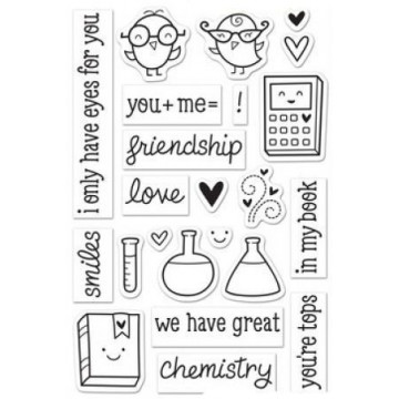 Set sellos transparentes Ciencia Amor