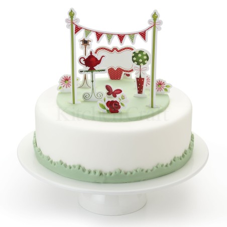 Topper para tarta Jardín Secreto