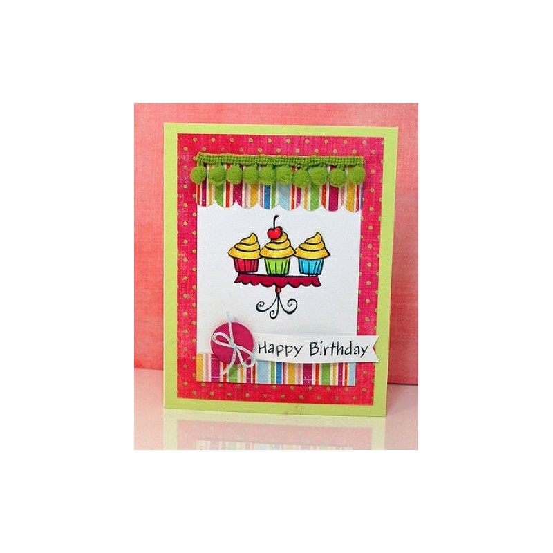 Set sellos transparentes Cake y Cupcake