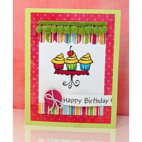 Set sellos transparentes Cake y Cupcake