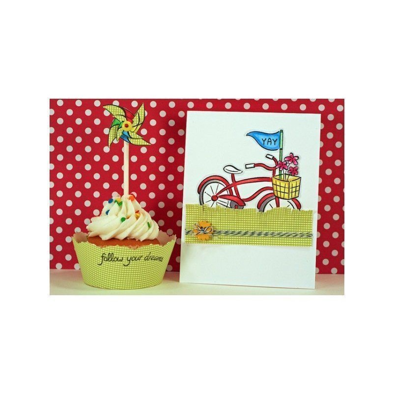 Set sellos transparentes Bicicletas y Molinillos