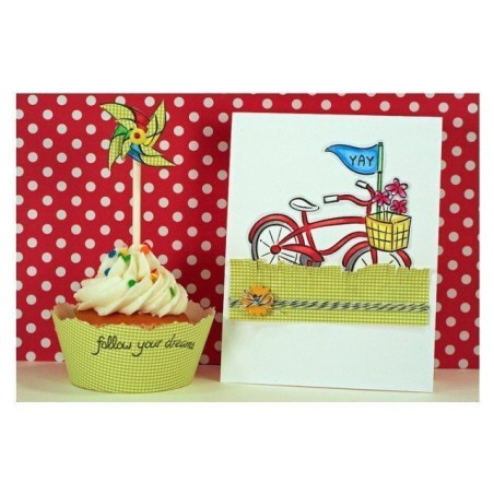 Set sellos transparentes Bicicletas y Molinillos