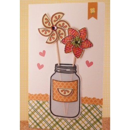 Set sellos transparentes Bote y Frutas