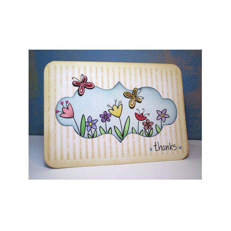 Set sellos transparentes Flores y Ramas