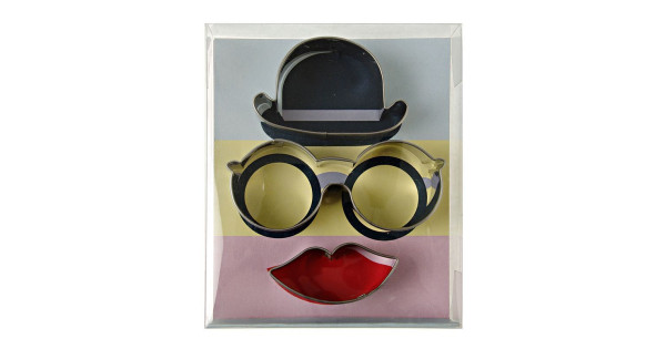 Cortante pack 3 cortantes Hat, Glasses & Lips
