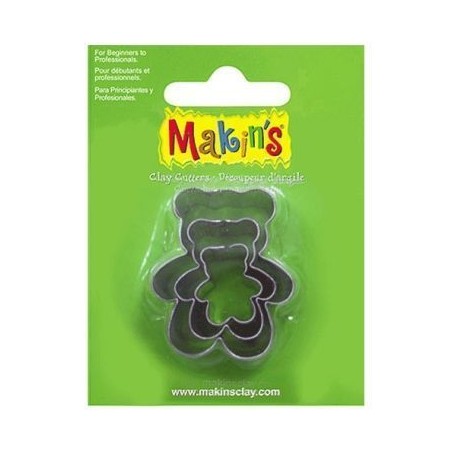 Pack 3 cortantes metálicos Ositos