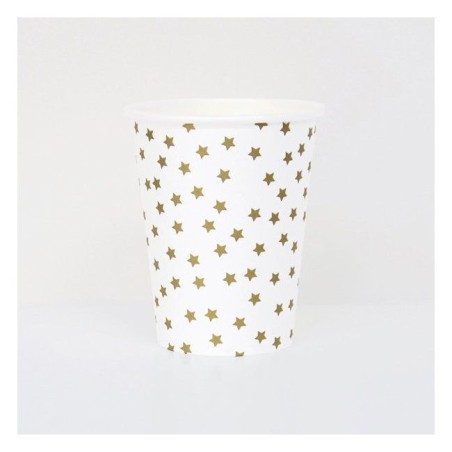 Vasos Fiesta Estrellas Doradas