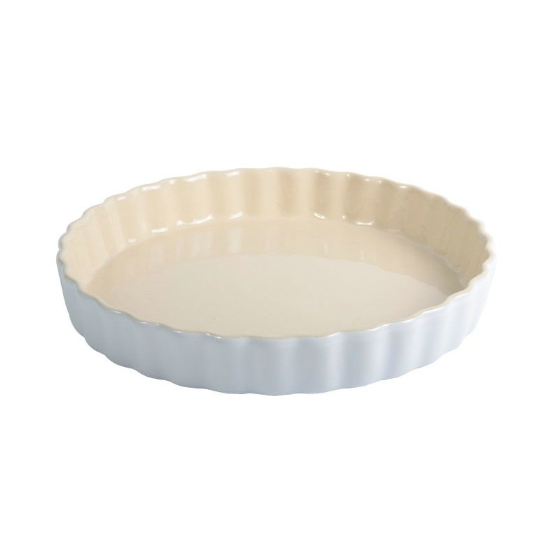 Fuente redonda de cerámica Blanca