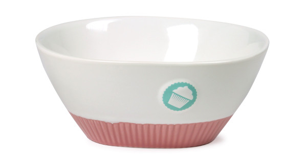 Bol de cerámica grande Logo y base Rosa Cupcake Lily´s Cupcakes