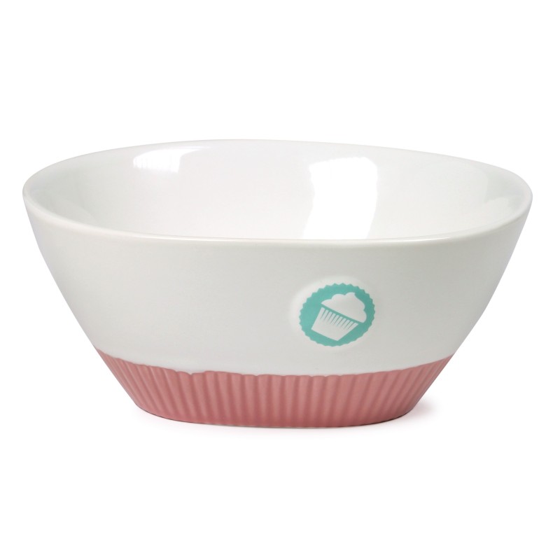 Bol de cerámica grande Logo y base Rosa Cupcake Lily´s Cupcakes