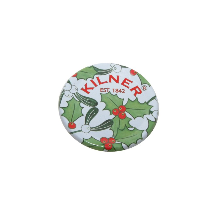 Pack 12 Bajo Tapas Hojas de Acebo Kilner