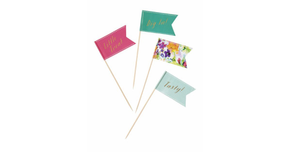 Pack de 24 toppers Floral Party