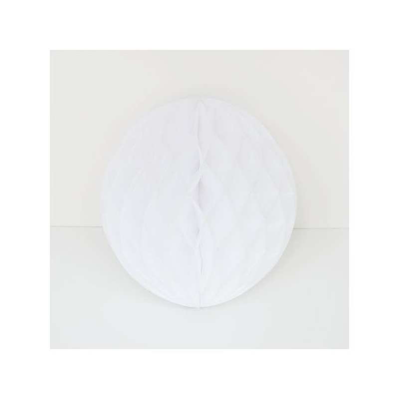 Bola nido de abeja Blanco 20 cm