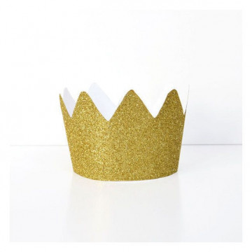 Coronas Princesa Glitter Oro