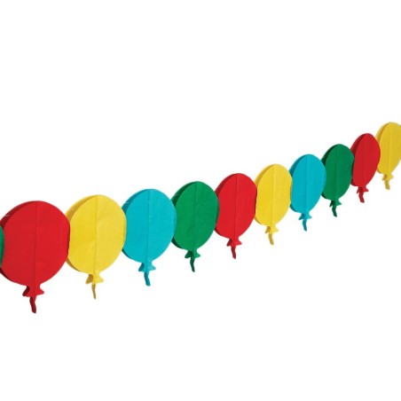 Banderolas Guirnalda de Papel Globos Colores