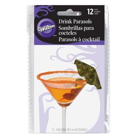 Pack de 12 sombrillas Halloween Wilton
