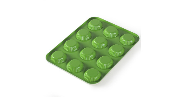 Molde 12 cavidades mini Tartaletas Verde Nordic Ware
