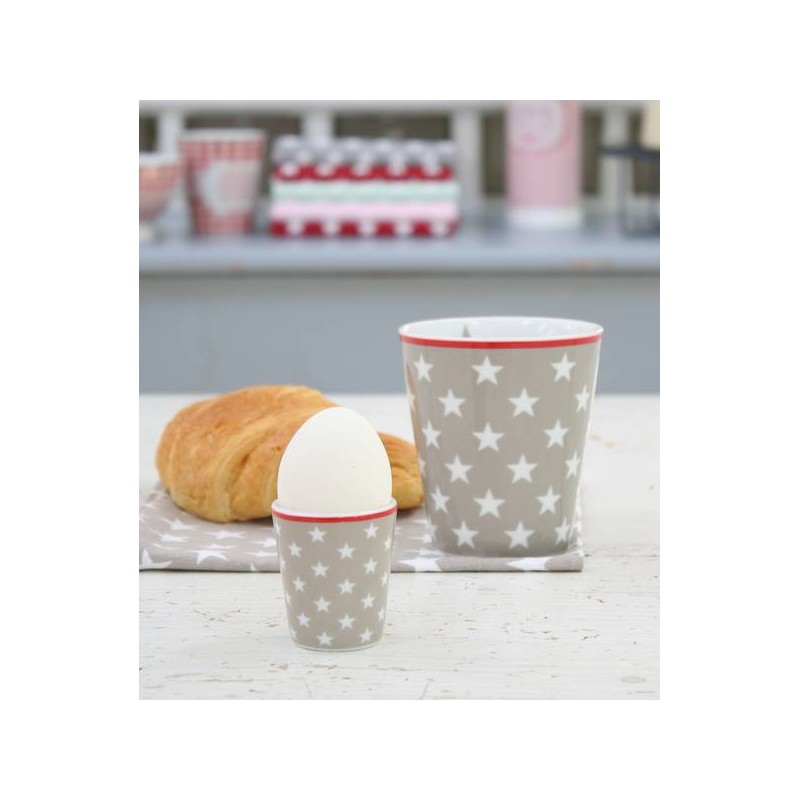 Tazón de leche Gris con Estrellas Krasilnikoff