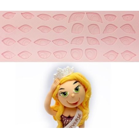 Molde silicona para fondant Ojitos Grandes Tal Tsafrir