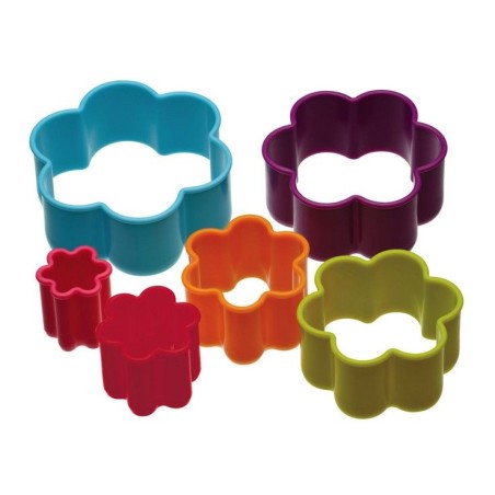 Cortante pack 6 cortantes flor colores