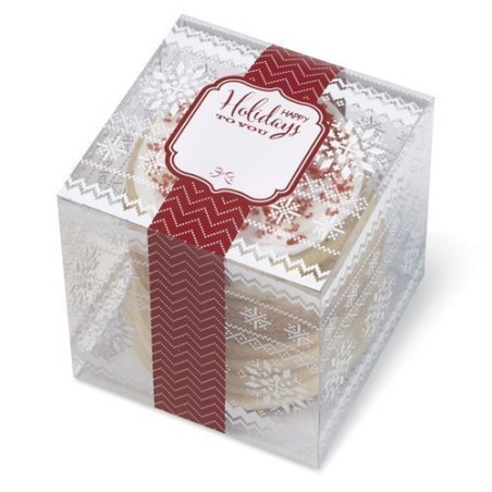 Caja transparente dulces Happy Holiday to you Wilton