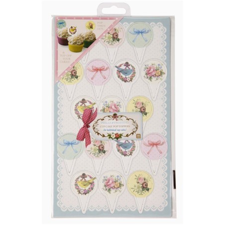 Pack de 17 toppers: Volantes y Glaseado