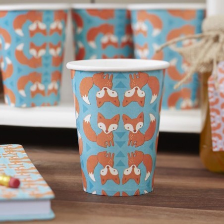 Vasos fiesta Zorro Woodland Friends