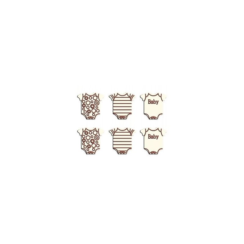 Molde chocolate policarbonato Body Bebe Fat Daddio´s