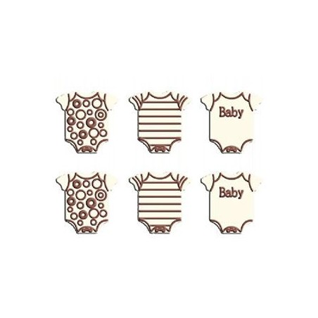 Molde chocolate policarbonato Body Bebe Fat Daddio´s