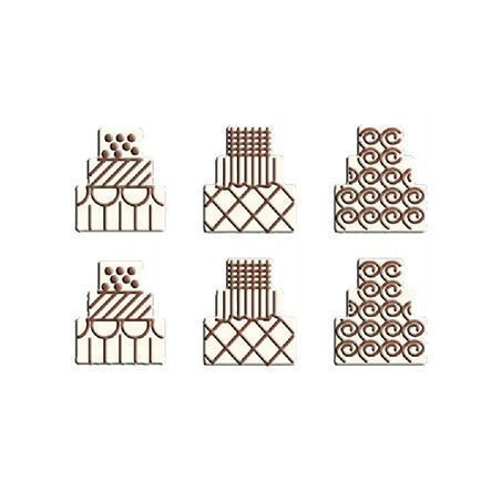 Molde chocolate policarbonato Tarta 3 pisos Fat Daddio´s