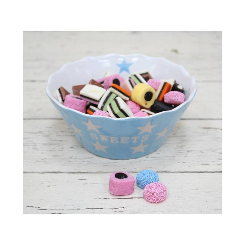 Cuenco Dulces Sweets Azul Pastel Estrellas