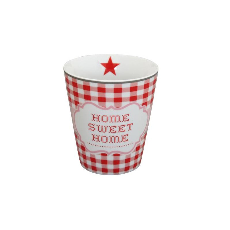 Tazón de leche Vichy Rojo "Home Sweet Home" Krasilnikoff