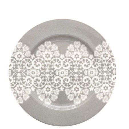 Plato de cerámica postre Lace Gris Green Gate