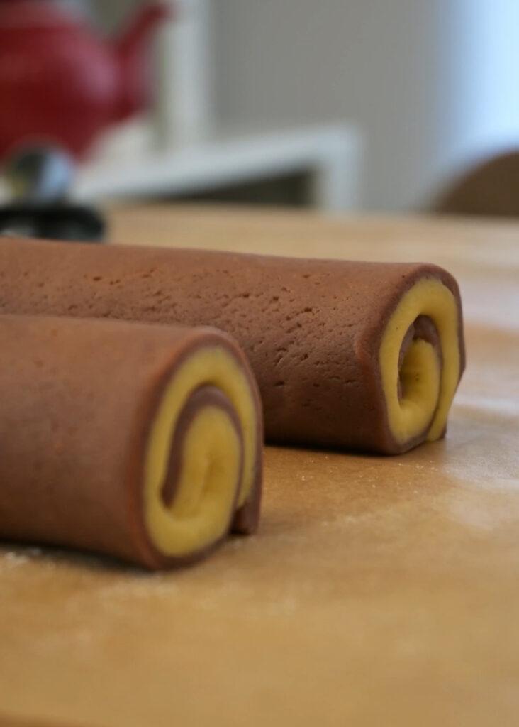 Galletas Bicolor de Vainilla y Chocolate super fácil Galletas Bicolor de Vainilla y Chocolate super fácil
